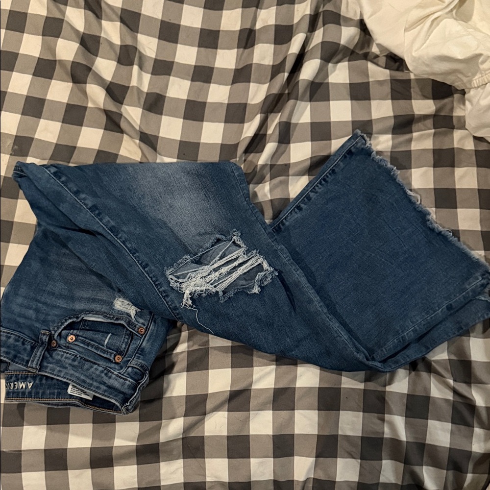 American Eagle Outfitters Dark Blue Flare Jeans